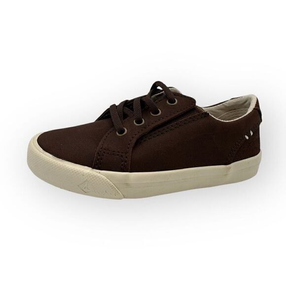 Sperry Kids Striper II LTT Jr Top Sider Lace Up Sneaker Shoes Brown Size 10M - Picture 4 of 10
